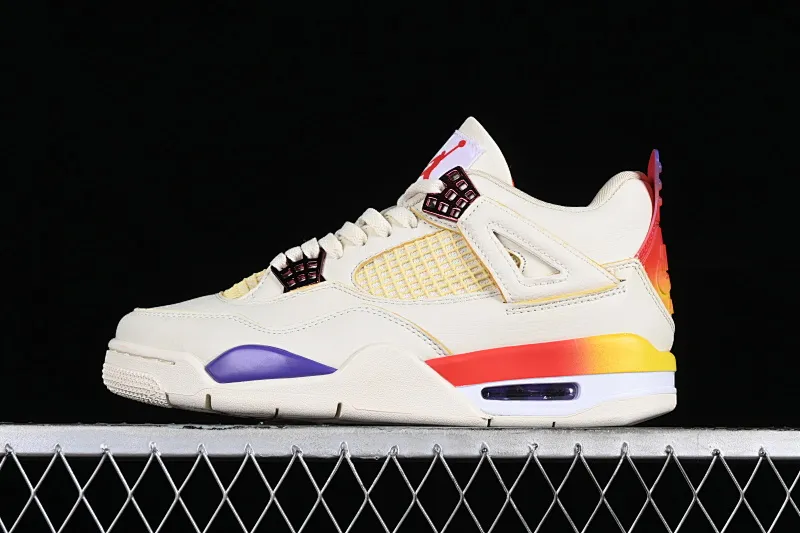 All categories Air Jordan Jordan series basketball shoes Air Jordan 4 J.Balvin x Air Jordan 4 Retro AJ4 Joe 4 rainbow gradient DH6927-901